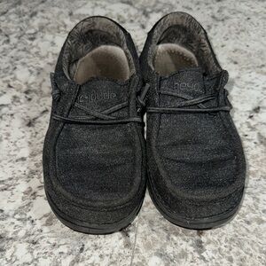 Hey Dude Kids Wally Black Shoes